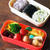 3色おにぎりのお弁当と、仕込み開始