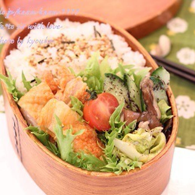 カフェ弁当☆鶏のケッチャップ焼き弁当