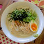 鶏しお温麺だけど鶏しお茶漬け。