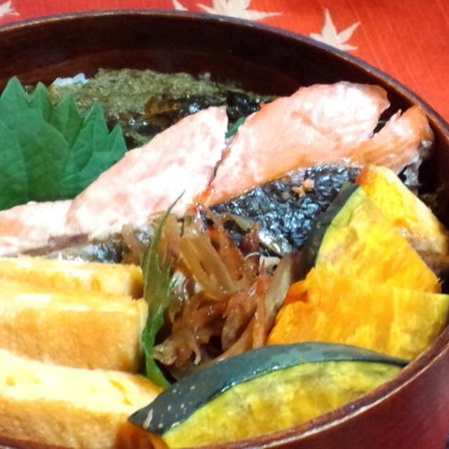 鮭海苔弁当