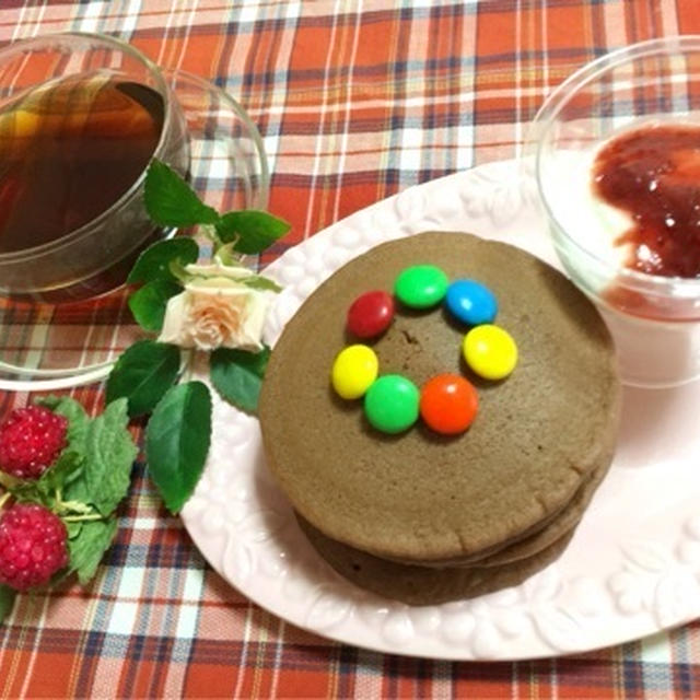 リプトンイエローラベル 紅茶と頂くひらめき朝食☆カラフルチョコパンケーキ
