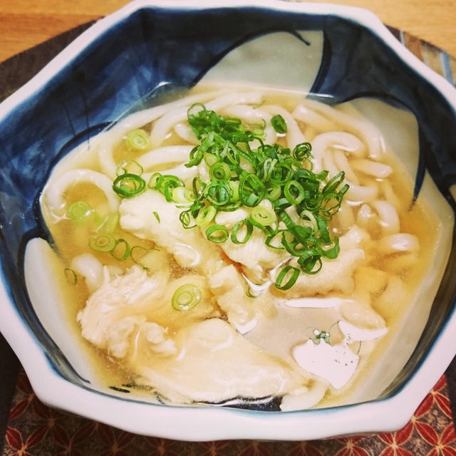 夜食にもいいかも「鶏うどん」