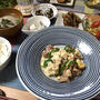 豚肉と豆腐のシンプルな和風炒め♪きゃべつと干し海老和え♪あっさり優しい和食な献立。