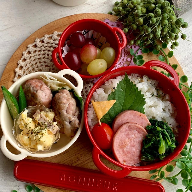 ＊セリアセットで豚こまステーキ弁当＊