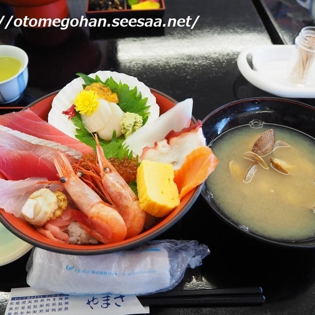 ぐびぐび抜きの海鮮ランチ (笑)