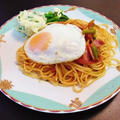 ナポリタンとトマトクリームパスタ