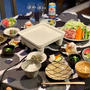 ちっこいアビエンで、豚ラム野菜蒸し焼きの夜ごはん