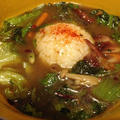 お茶漬け風に ~soup curry and rice ball