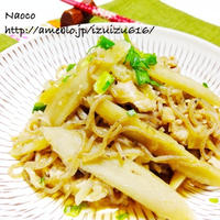 めんつゆでこっくり★ゴボウと豚肉と糸コンの炒め煮♬