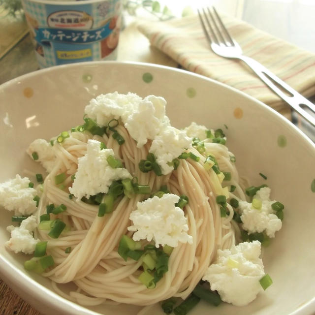 カッテージチーズでコク旨♪速攻！和え麺