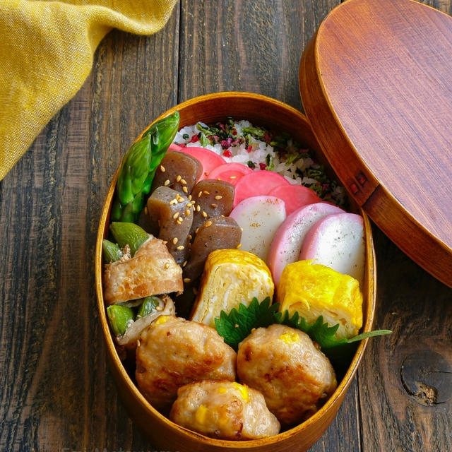 コーンつくねがメイン！女子中学生のお弁当