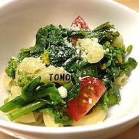 マ・マー早ゆでパスタ de 菜の花とプチトマトのマカロニサラダ
