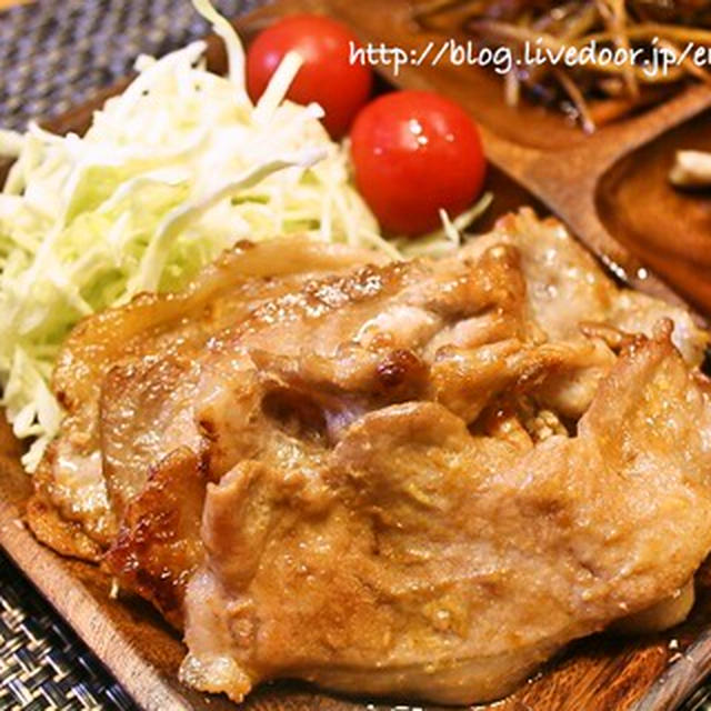 [スパイス大使]  豚肉の梅マヨ照り焼き　レシピ