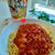 《レシピ有》にんべん鶏がらかつおだしdeミートソースパスタ。