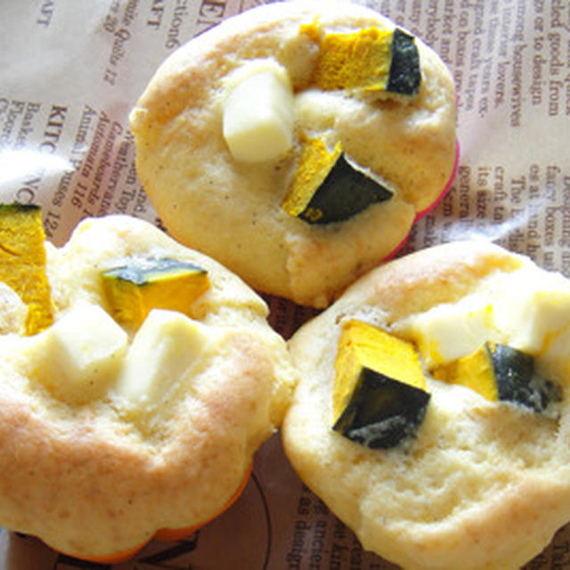 イエゴハン「かぼちゃとクリームチーズのマフィン」