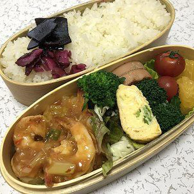 エビチリ弁当