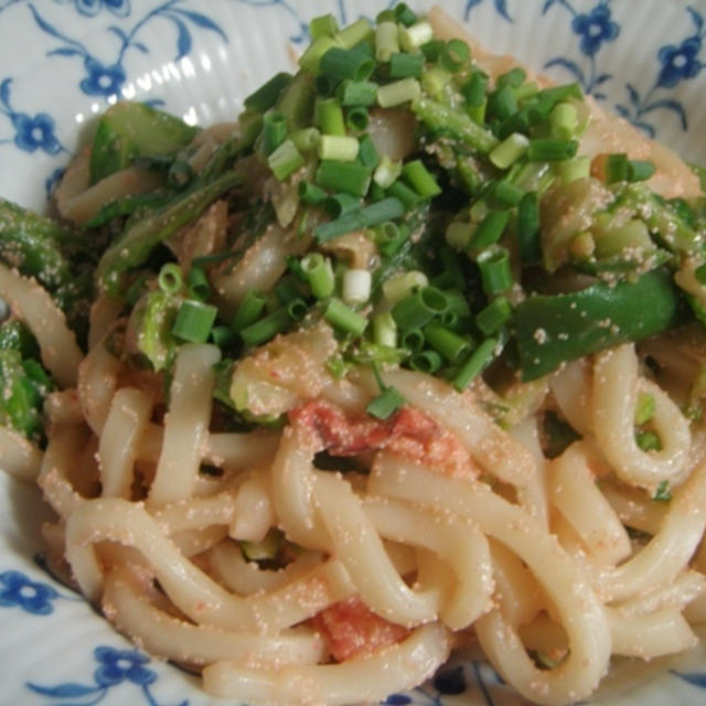 明太子焼きうどん