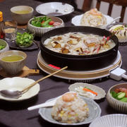 【献立】パラッパラな炊き込み炒飯と、豚バラと大根のお鍋と、ピクルスなど。～日本三大アイス～
