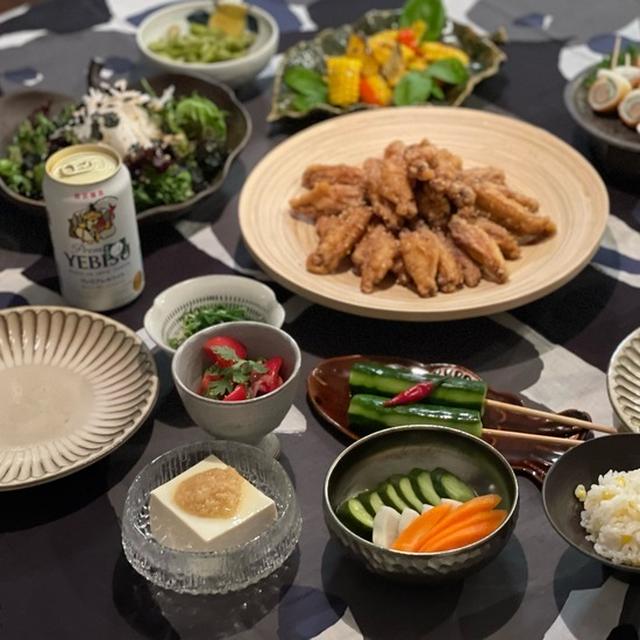 手羽先屋さん風の夜ごはん