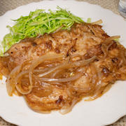 豚ロースと新玉ねぎの塩生姜焼き