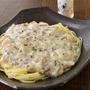 意外な色♪ホワイトミートソースパスタ