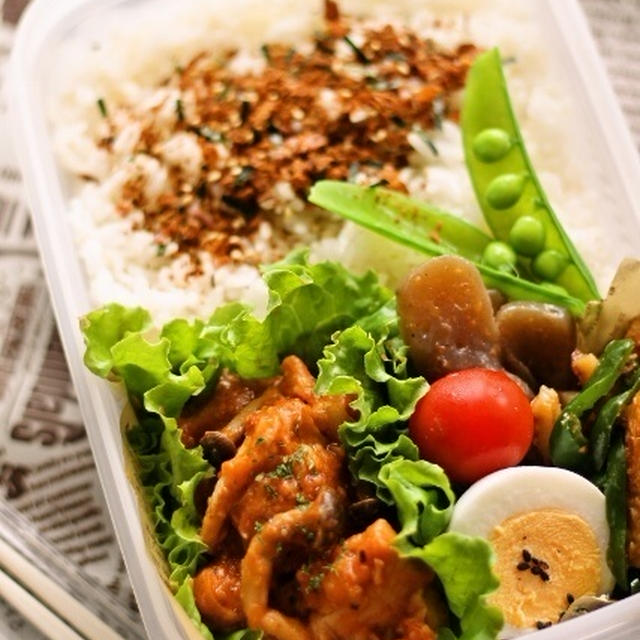 男子中学生弁当と私のお弁当