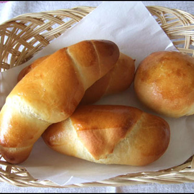 キタノカオリ・ホシノでロールパン