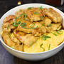 ガッツリでもヘルシー♪鶏むね肉の照り玉丼