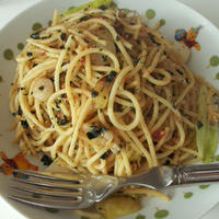 混ぜ込みわかめでパスタ♪