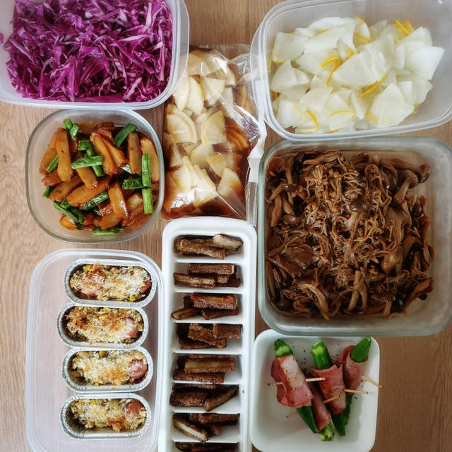 お弁当作りと夜ご飯を楽にする作り置き