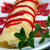 Orange Cream Stuffed Crepes with Strawberry Coulisオレンジクリームチーズ巻きクレープ