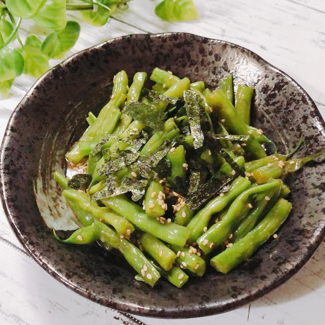 レンジで簡単！漬けて置くだけ！いんげんのチョレギ風中華漬け　いんげんの効能効果　【モニター】