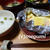 豆ごはん＆生鮭のホイル包み蒸し＆生シイタケとアスパラのおかか和えの夕食