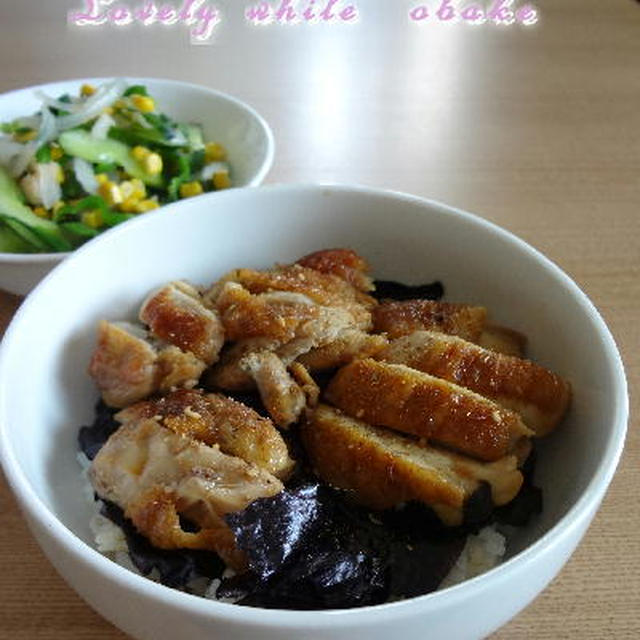 鶏ももの照り焼き丼☆