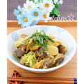砂肝と油揚げとキャベツのカレー炒め☆ ＆クックパッドニュースにレシピ掲載♪
