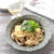 電子レンジでほたて缶としめじのパスタ