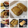 キムチ納豆チーズの稲荷揚げ