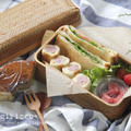 ホットサンド弁当～Hot Sandwich bento（Potate salad＆Wiener）