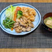 兼用ごはんじゃないよお昼ごはん・・・チキンのスパイスマヨ炒め♪・・♪