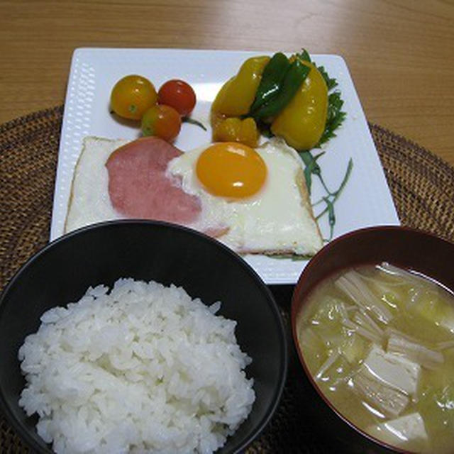 わさびを利かせたパプリカの和風マリネで朝ごはん