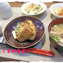 マンダイと厚揚げのおかず♪＆なるさんのパウンドケーキ♪