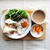 10月23日の朝ごはん。調理時間12分。ブリトーみたいなロールサンド