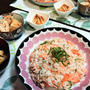 【おうちごはん】旬の食材は旬の時期に！【たっぷり新生姜と鮭の春の散らし寿司 de 夕食】