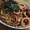 イカのバター風味パスタ