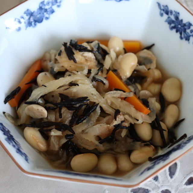 大豆とひじきの煮物★★★