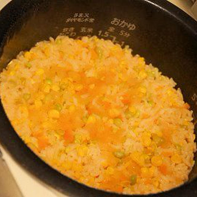 離乳食 トマトジュースとミックスベジタブルの炊き込み軟飯 By まぃまぃさん レシピブログ 料理ブログのレシピ満載
