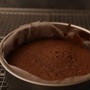 チョコレートケーキ　アンダーで撮影してみました。
