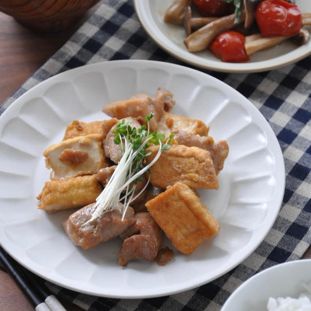 晩ごはん 何にしよう？≪かさ増し！厚揚げと鶏肉の甘辛炒め≫