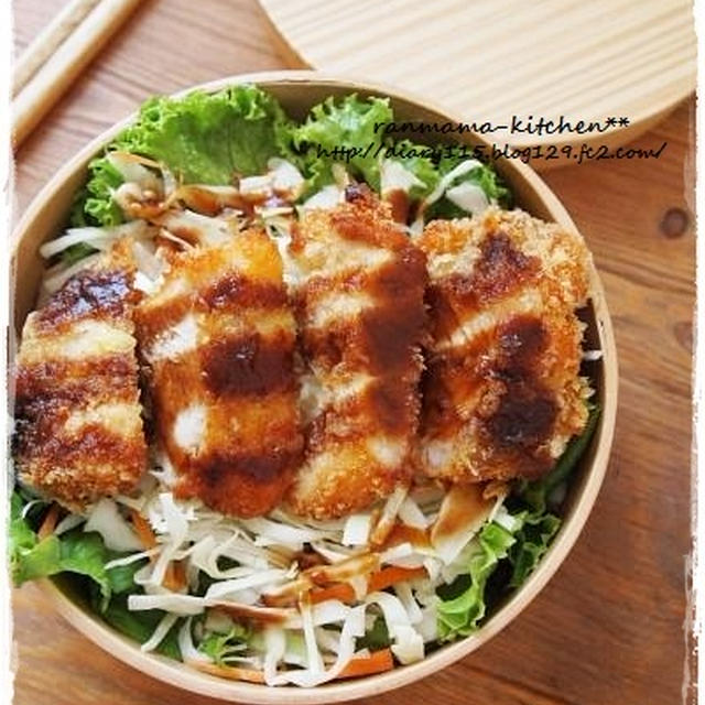 THE手抜き！チキンカツ丼弁当
