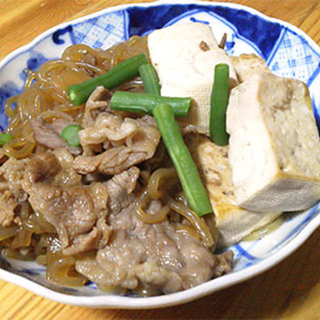 今夜の肴…肉豆腐